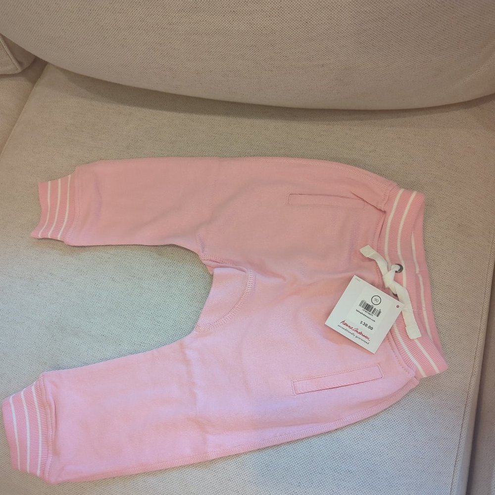New w/tags! Pink Hanna Andersson sweatpant joggers (3T)